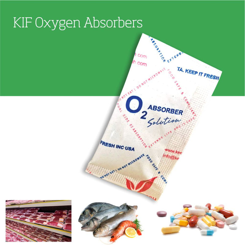 KIF Oxygen Absorbers in Packaging, Close-up of Oxygen Absorber, 