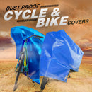 Bike and Cycle Cover Combo | Universal Size, UV Protection & Water Resistant, Dustproof Plastic Bike Body Cover for Two Wheeler Scooter, Motor Cycle