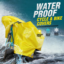 Bike and Cycle Cover Combo | Universal Size, UV Protection & Water Resistant, Dustproof Plastic Bike Body Cover for Two Wheeler Scooter, Motor Cycle