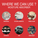 Damp Trap Moisture Absorber Box Lavender Fragrance, Ocean Fragrance, Rose Fragrance