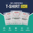Shirt Bag, T-shirt bag, CPCB Certified Bags, Corn Starch Material, Dr. Bio Green Bags, Environmental Conscious Waste Disposal, Garment Packaging bags, Compostable Garment Packaging bags, Flap Bags