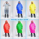 Full Sleeves Unisex Reusable Pocket Emergency Waterproof Rain Poncho for men and women Free Size