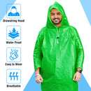 Full Sleeves Unisex Reusable Pocket Emergency Waterproof Rain Poncho for men and women Free Size
