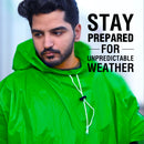 Full Sleeves Unisex Reusable Pocket Emergency Waterproof Rain Poncho for men and women Free Size