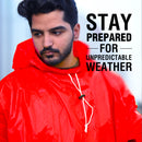 Full Sleeves Unisex Reusable Pocket Emergency Waterproof Rain Poncho for men and women Free Size