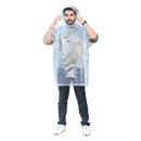 Half Sleeves Unisex Reusable Pocket Emergency Waterproof Rain Poncho for men and women Free Size