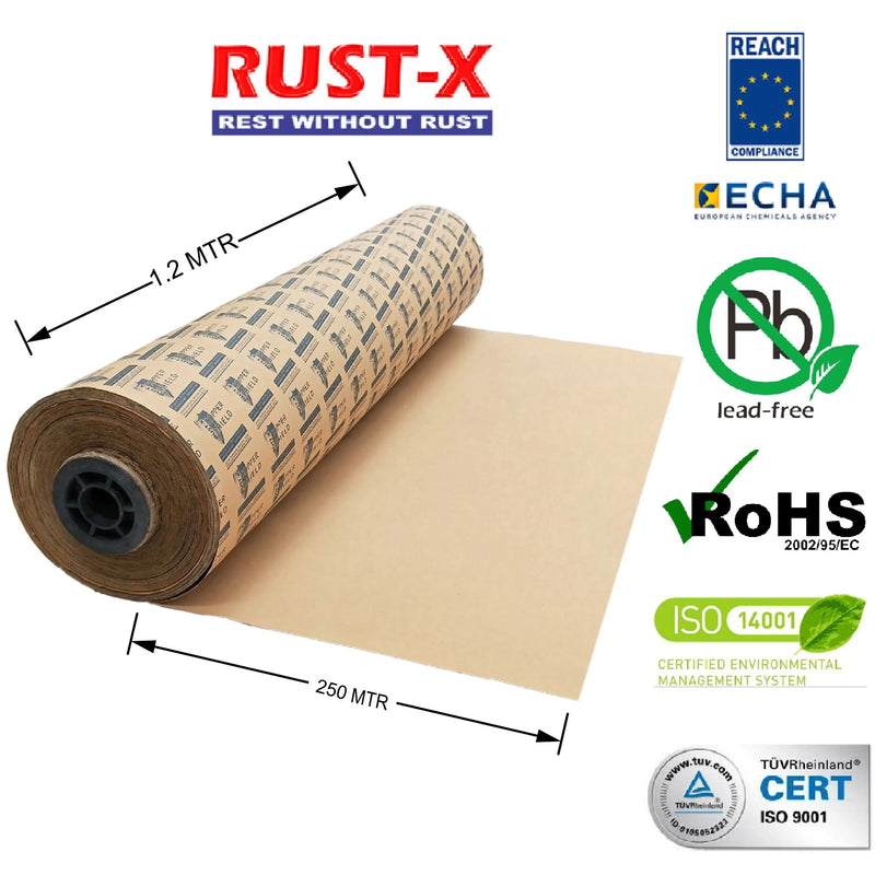 MIL-PRF-3420H <br>RUSTX Grade: VCI Copper shield Paper  Purchasekart Purchasekart 1.2MTR-X-250MTR-Non-Laminated-Class-3