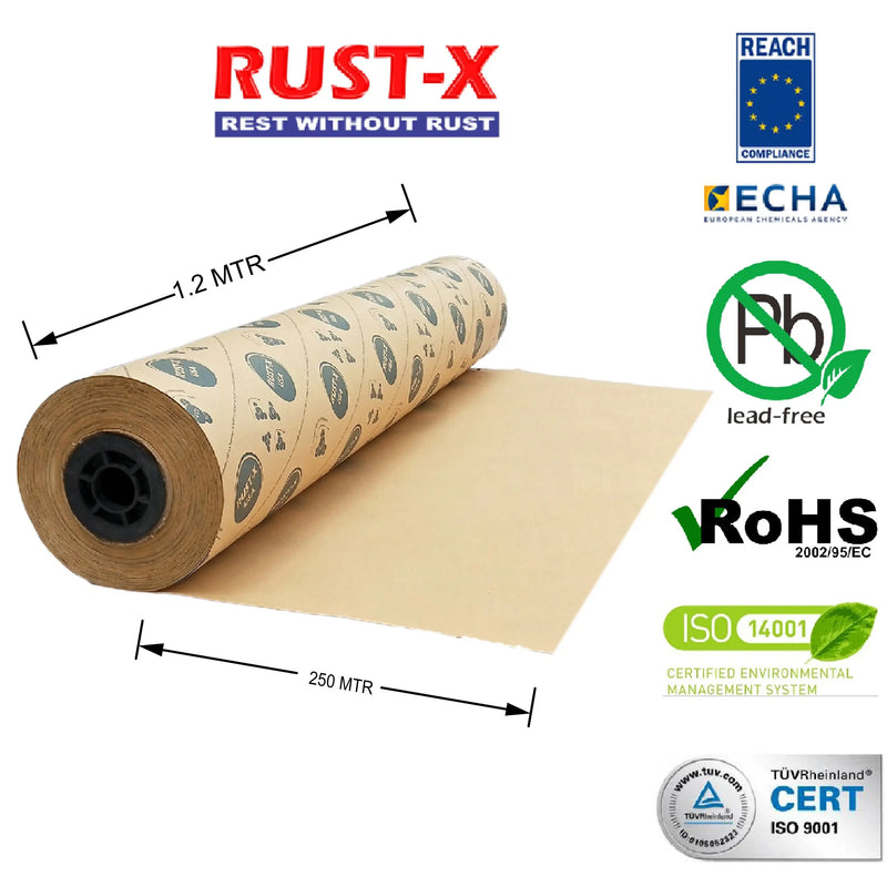 MIL-PRF-3420H<br>RUSTX Grade: VCI Multimetal Paper  Purchasekart Purchasekart 1.2MTR-X-250MTR-Non-Laminated-Class-3