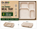 Dr. Bio Compostable Meal Tray 6 Compartment with Lid Thali Set