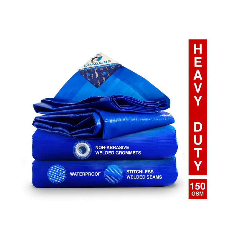 Tarpaulin Sheet TUFFPAULIN Blue Waterproof 40x96 feet 200 gsm  Purchasekart TUFFPAULIN