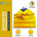 Tarpaulin Sheet Tarpaulin Blue 9x6 feet 150 gsm, Heavy Duty Tarpaulin, Reinforced Eyelets, UV Resistant, Waterproof, 6 Layer MLCL 3D Rib Technology  Purchasekart TUFFPAULIN 9x6-ft-150-Yellow