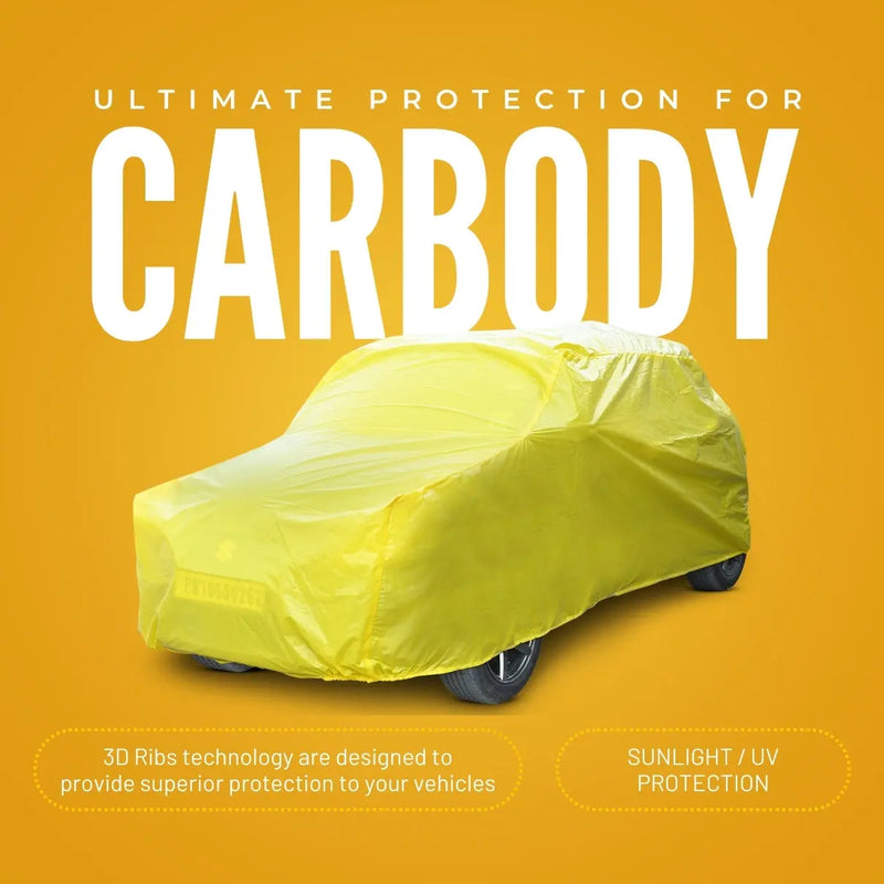 Tuff Waterproof Car Cover for Sedan - All-Weather Shield with Universal Fit and Paint Protection Layer | UV Roof and Paint Protection | Purchasekart  Purchasekart Purchasekart Yellow