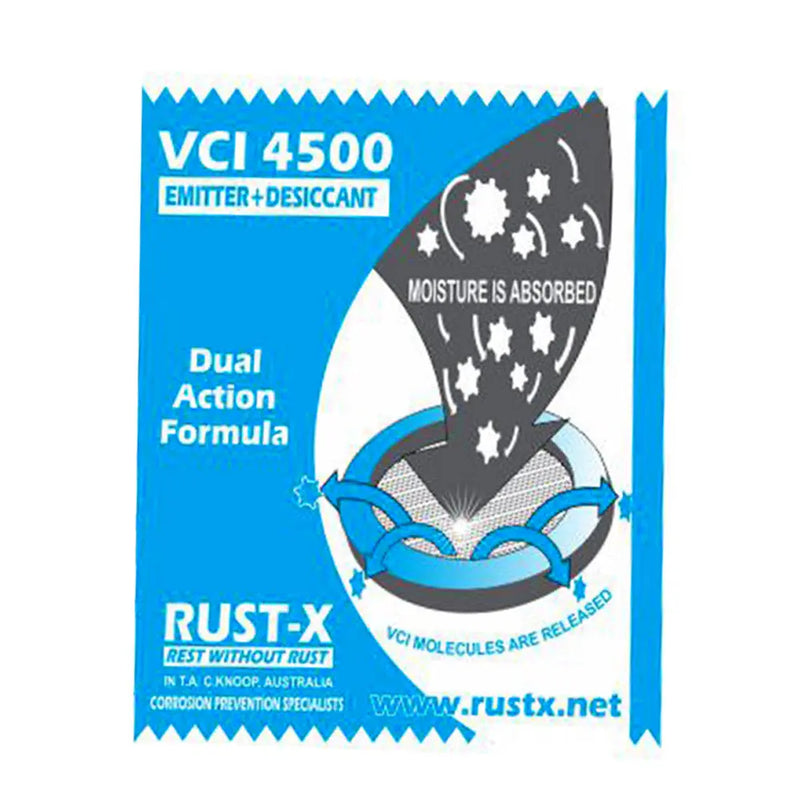 VCI EMITTERS VCI DUAL ACTION POUCH 4500  Purchasekart RUST-X 50-Grams-250-Pcs-Box