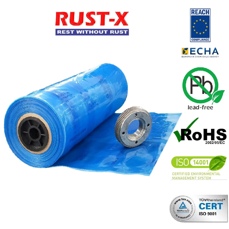 VCI Tube Roll  Purchasekart Purchasekart Blue-1MTR-X-100MTR-250-Microns-10-Mil