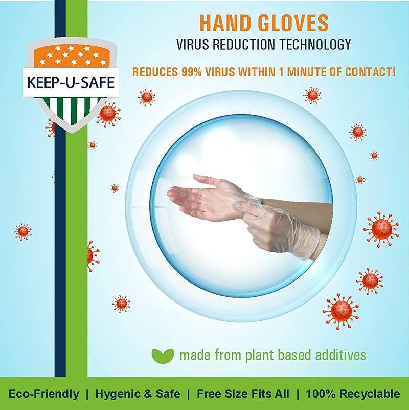 KEEP U SAFE Disposable Hand Gloves(500 pairs)